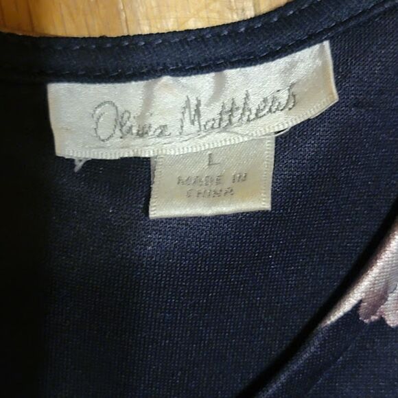 Olivia Matthews Size L Floral Dress - Picture 7 of 7